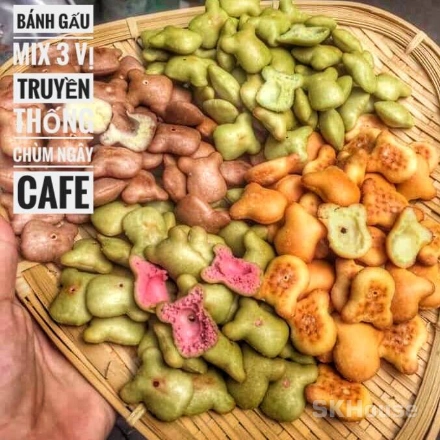 Bánh Gấu Nhân Kem Mix Vị Truyền thống, Chùm Ngây, Cà Phê ảnh 4