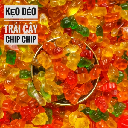 Kẹo Dẻo Trái Cây Chip Chip Lon 400g ảnh 1