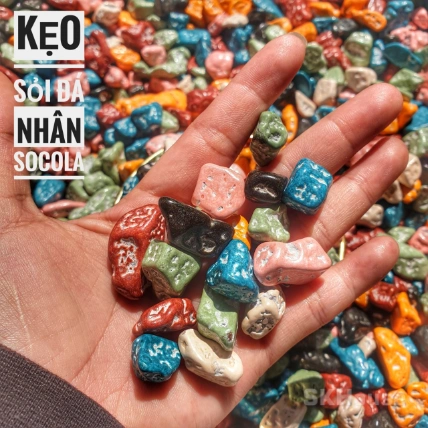 Kẹo Sỏi Đá Nhân Socola 400g ảnh 2