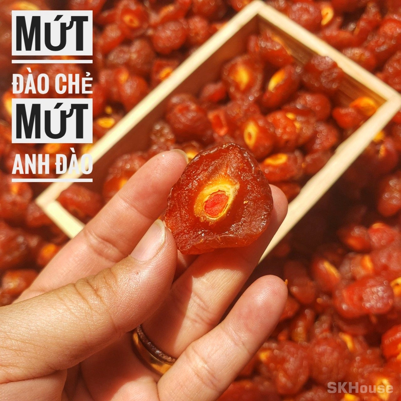 Mứt Đào chẻ ( Mứt Anh Đào) - Ô Mai Đào chẻ ảnh 5