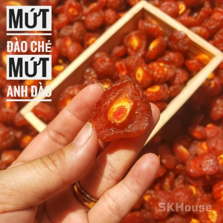 Mứt Đào chẻ ( Mứt Anh Đào) - Ô Mai Đào chẻ ảnh 5