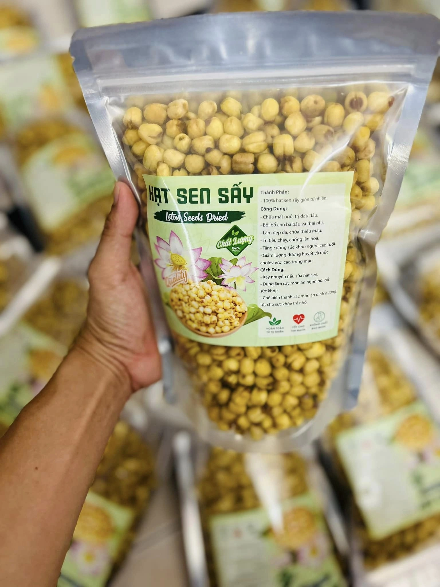 Hạt Sen Sấy Giòn 500g ảnh 3