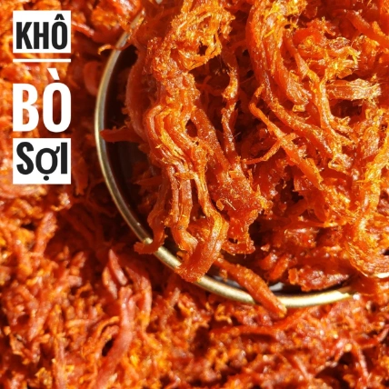 Khô Bò Sợi  Lon 300g ảnh 1