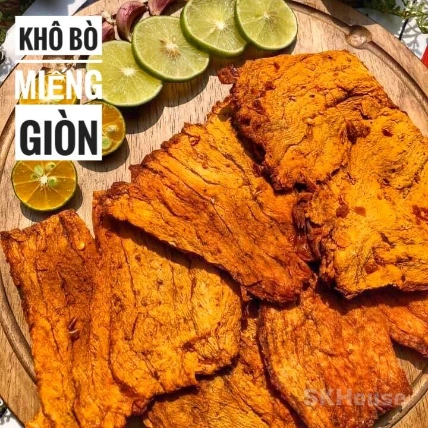 Khô Bò Miếng Giòn Lon 250g ảnh 2